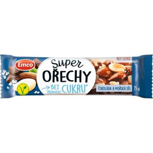 Emco Super ořechy čokoláda a mořská sůl 35 g